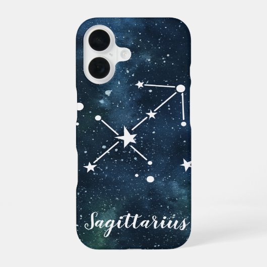 Sagittarius Astrological Zodiac Sign Constellation iPhone 16 Hoesje (Achterkant)