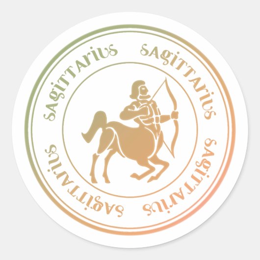 Sagittarius Astrologie Zodiac d1 Stickers (Voorkant)