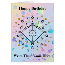 Sagittarius Astrology Birthday Kaart nov 22-dec 21