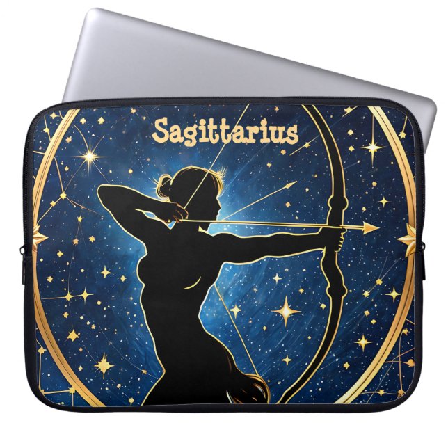 Sagittarius Astrology Laptop Sleeve (Voorkant)