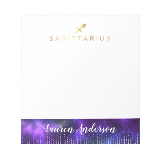 Sagittarius Astrology Post It Notitieblok (Voorkant)