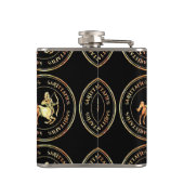 Sagittarius Astrology Zodiac d1 Flask 3 Heupfles (Achterkant)