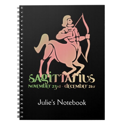 Sagittarius Astrology Zodiac d1 Notitieboek 2 (Voorkant)