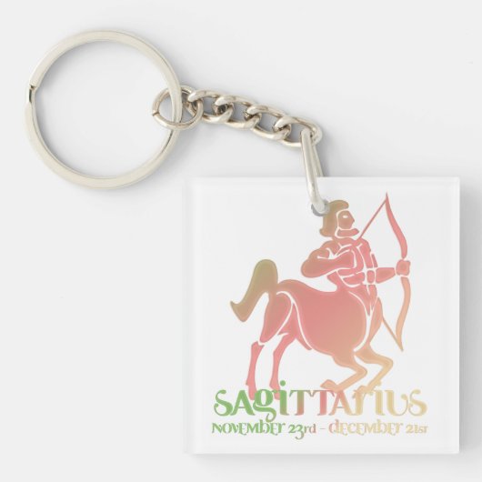 Sagittarius Astrology Zodiac d1 Sleutelhanger (Voorkant)
