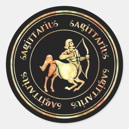 Sagittarius Astrology Zodiac d1 Sticker 3 (Voorkant)