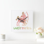 Sagittarius Astrology Zodiac d1 Wall Clock 2 Vierkante Klok (Huis)