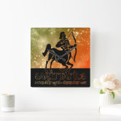 Sagittarius Astrology Zodiac d1 Wall Clock 4 Vierkante Klok (Huis)