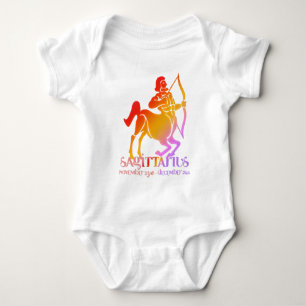 Sagittarius Astrology Zodiac d4 Baby Romper
