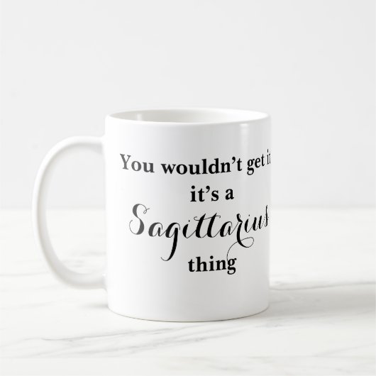 Sagittarius Astrology Zodiac Funny Mug Koffiemok (Links)