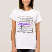 Sagittarius Astrology Zodiac Horoscope Collage T-shirt (Voorkant)