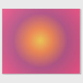 Sagittarius Aura Gradient Zodiac, Paarse geel Cadeaupapier (Vlak)