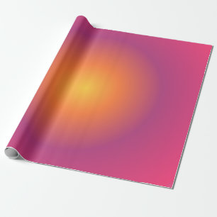 Sagittarius Aura Gradient Zodiac, Paarse geel Cadeaupapier