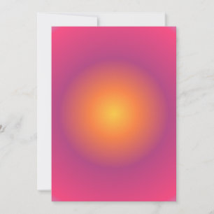 Sagittarius Aura Gradient Zodiac, Paarse geel Feestdagenkaart