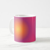 Sagittarius Aura Gradient Zodiac, Paarse geel Koffiemok (Voorkant links)