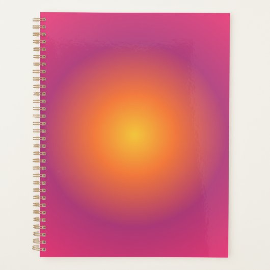 Sagittarius Aura Gradient Zodiac, Paarse geel Planner (Voorkant)