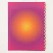 Sagittarius Aura Gradient Zodiac, Paarse geel Planner (Achterkant)