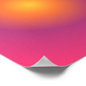 Sagittarius Aura Gradient Zodiac, Paarse geel Poster (Hoek)