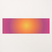 Sagittarius Aura Gradient Zodiac, Paarse geel Yogamat (Achterkant (horizontaal))