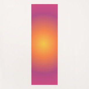 Sagittarius Aura Gradient Zodiac, Paarse geel Yogamat