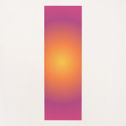 Sagittarius Aura Gradient Zodiac, Paarse geel Yogamat (Voorkant)