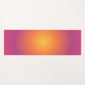 Sagittarius Aura Gradient Zodiac, Paarse geel Yogamat (Voorkant (horizontaal))