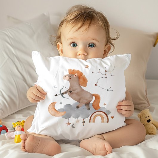 Sagittarius Baby Zodiac Nursery Pillow Kussen