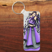 Sagittarius Belly Dancer Paars Sleutelhanger (Voorkant)