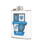 Sagittarius Birthday Crest™ December 1-21 Heupfles (Links)