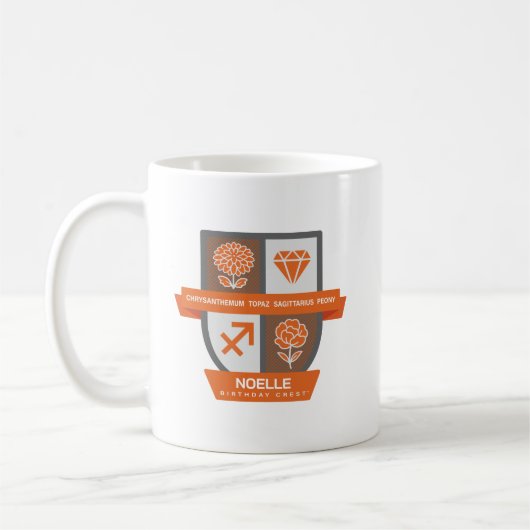 Sagittarius Birthday Crest™ for November 22-30 Mug Koffiemok (Links)