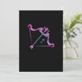 Sagittarius Birthday Gift Zodiac Sign Costuum Kaart (Staand voorkant)