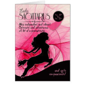 Sagittarius Birthday Haar roze nov 23 tot 22 dec. (Voorkant)