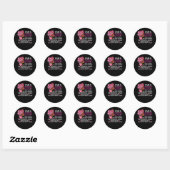 Sagittarius Black Queen I have 3 Sides April Girl Ronde Sticker (Vel)