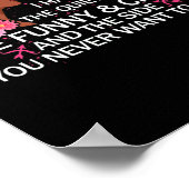 Sagittarius Black Queen Ik heb 3 Sides April Girl Poster (Hoek)