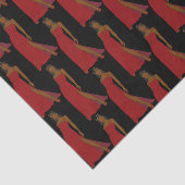 Sagittarius Black Woman Tissuepapier (Detail)