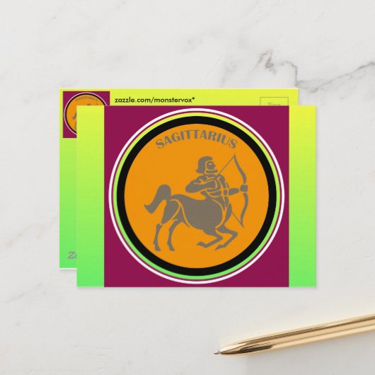 Sagittarius Briefkaart (Voorkant / Achterkant in situ)