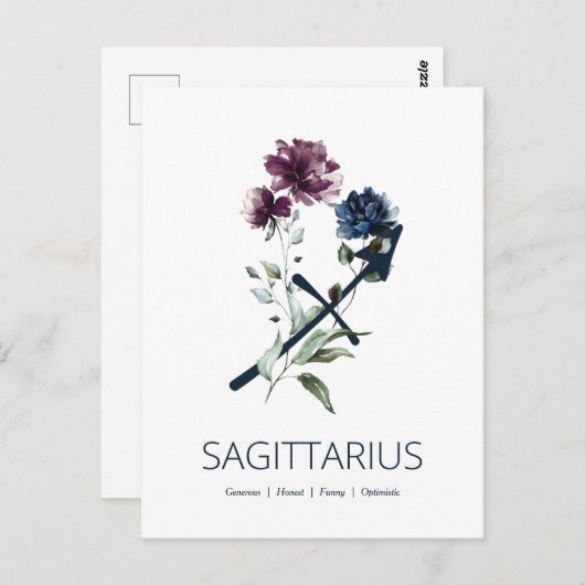 Sagittarius Briefkaart (Voorkant / Achterkant)