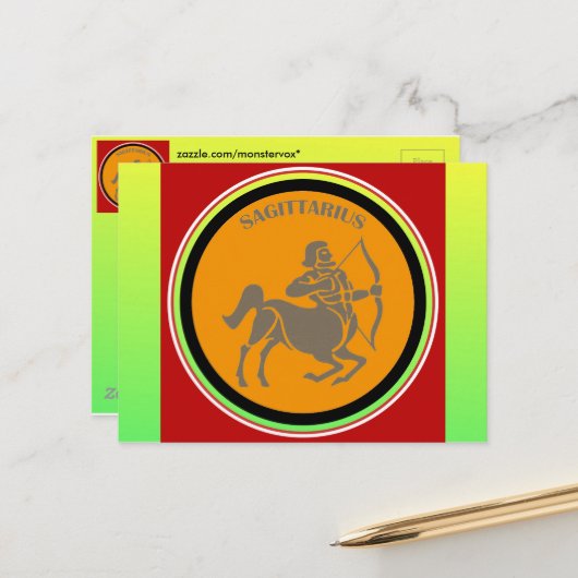 Sagittarius Briefkaart (Voorkant / Achterkant in situ)