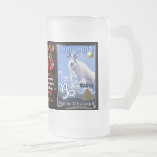 Sagittarius Capricorn zodiaal groot glas Matglas Bierpul