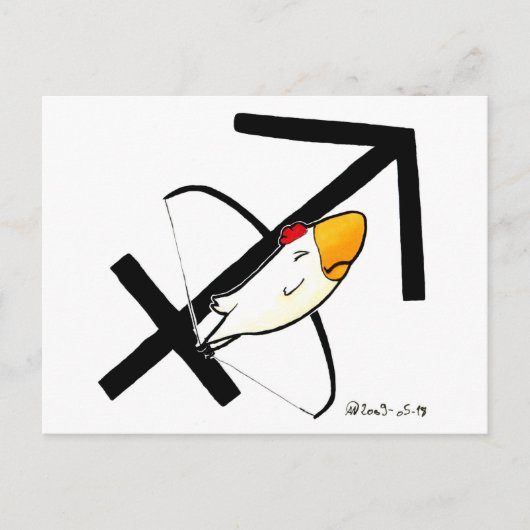 Sagittarius Chicken Briefkaart (Voorkant)