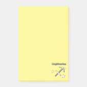 Sagittarius chrome symbool post-it® notes (Voorkant)