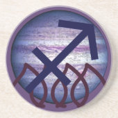 Sagittarius Coaster Zandsteen Onderzetter (Voorkant)