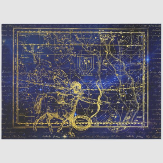 sagittarius constellatie tissuepapier (Voorkant)