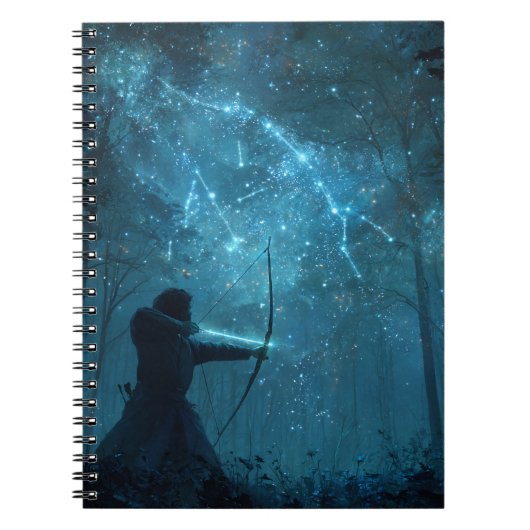 Sagittarius Constellation Archer Notitieboek (Voorkant)