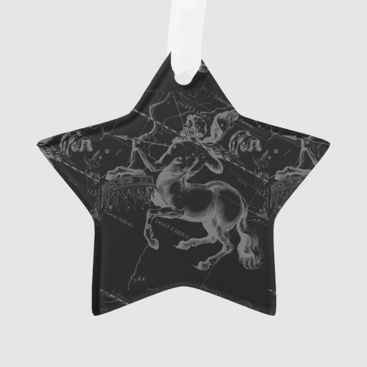  Sagittarius Constellation Black Hevelius Ornament (achterkant)