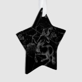 Sagittarius Constellation Black Hevelius Ornament (voorkant)