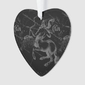 Sagittarius Constellation Black Hevelius Ornament (voorkant)
