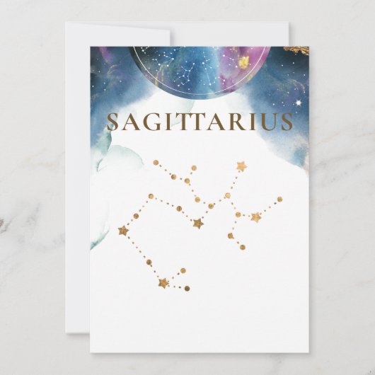 Sagittarius Constellation, Celestial Table Number (Voorkant)