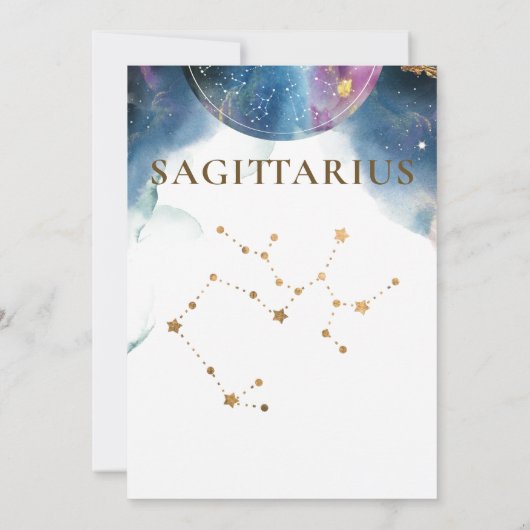 Sagittarius Constellation, Celestial Table Number (Achterkant)
