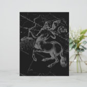 Sagittarius Constellation Classy Hevelius Engaving (Staand voorkant)