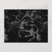 Sagittarius Constellation Classy Hevelius Engaving Briefkaart (Voorkant)